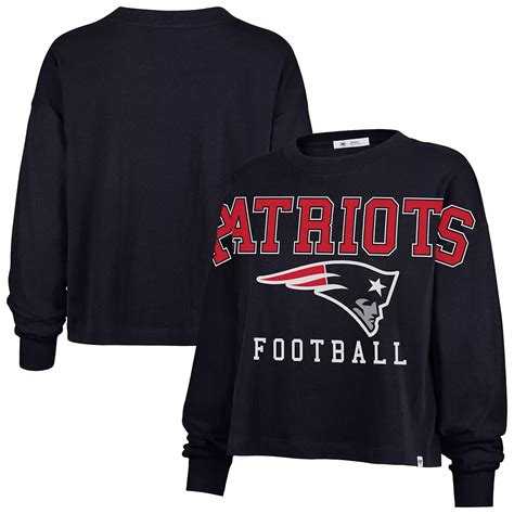 Women's '47 Navy New England Patriots Outreach City Oversized Long ...