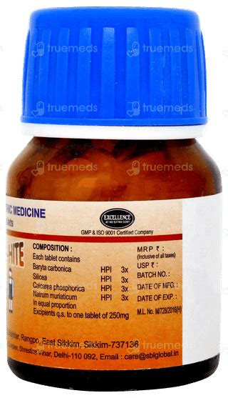 Sbl Rite Hite Tablet: Uses, Side Effects, Price & Substitutes