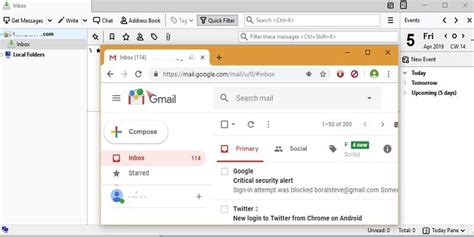 Configuration Gmail Thunderbird