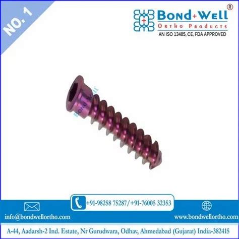 Locking Head Screw - 5.0 Mm Orthopedic Implants Locking Screw ...