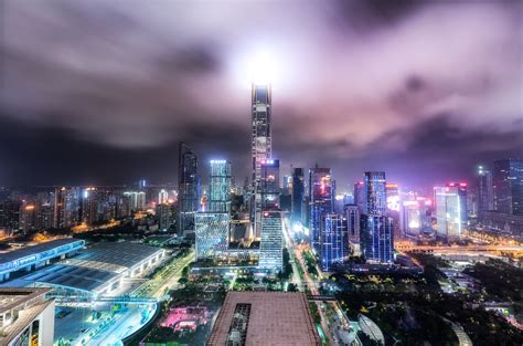 深圳城市夜景摄影图高清摄影大图-千库网