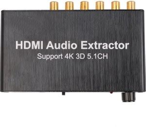 microware HDMI Audio Extractor Separator 5.1CH 4kX2k Decoding Coaxial ...