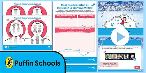 Creating Characters Writing Activity Pack Age 7-11 - Twinkl