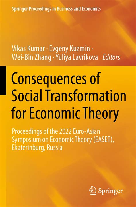 Buy Consequences of Social Transformation for Economic Theory ...