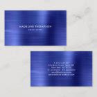 Design Metallic Blue Business Card 的图像结果