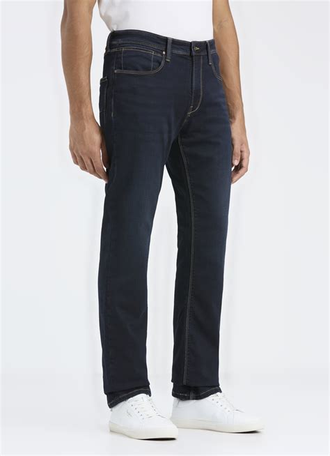 Men Blue Mid Rise Straight Fit Jeans | Pepe Jeans India