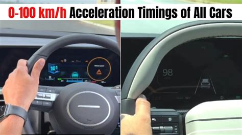0–100 km/h Acceleration Timings of All New Cars (Regularly Updated ...
