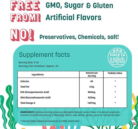 Buy Omega 3 for Kids, GreenPeach Natural Fish Oil Dietary Supplement ...