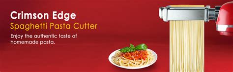 Crimson Edge Die-cast Stand Mixer Spaghetti Pasta Cutter