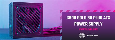 Cooler Master G800 Gold 800 Watt 80 Plus Non-Modular PSU – tpstech.in
