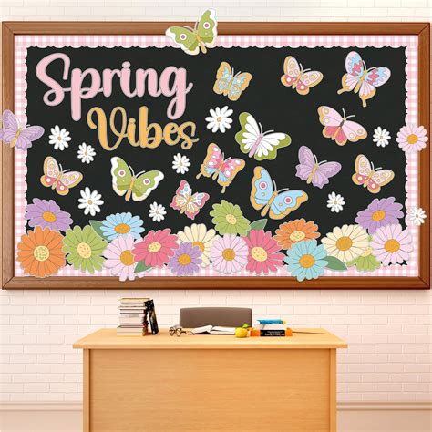 Amazon.com : Lunmon 62 Pcs Hello Spring Bulletin Board Sets Spring ...