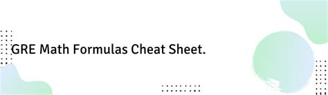 Image result for GRE Math Formulas
