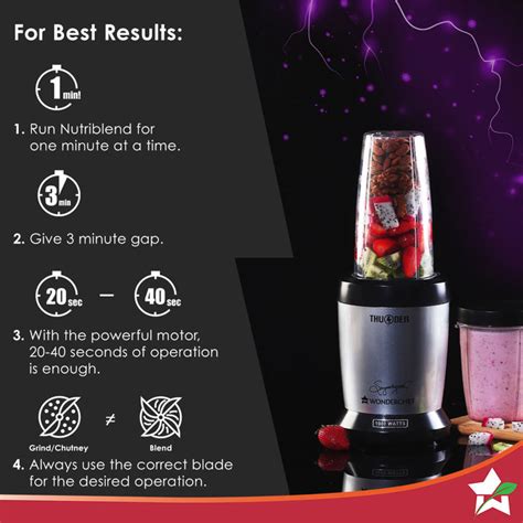 Wonderchef Nutri-blend Thunder | Kitchen Appliance-Mixer Grinder ...