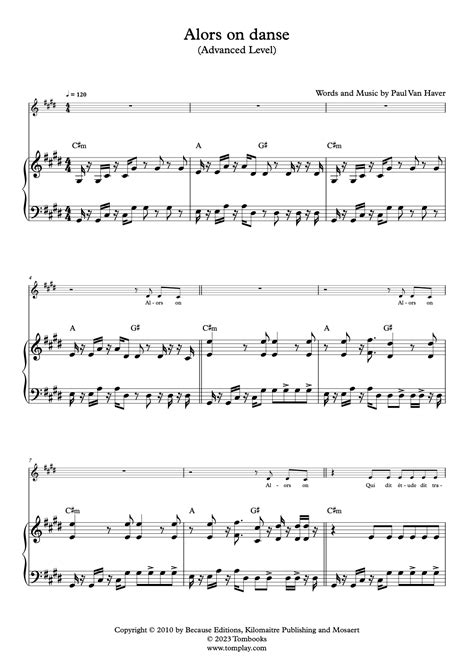 Alors on danse (Advanced Level, with Orchestra) (Stromae ) - Piano ...