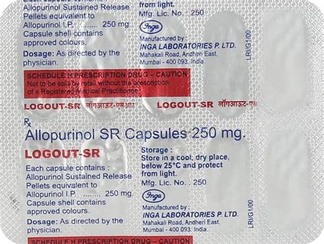 Logout Sr 250 MG Capsule (10): Uses, Side Effects, Price & Dosage ...