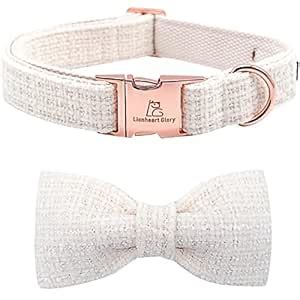Buy Lionheart Glory Adjustable Dog Collar with Bowtie, Soft Bowtie ...