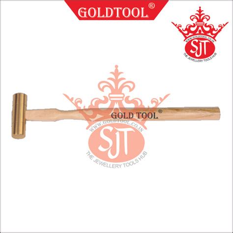 gold tool® hammer brass with hardwood handle | JEWELLERY MACHINERY