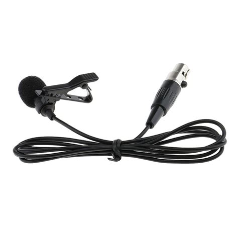 Wireless Microphone XLR 3-pin Connector Lavalier Microphone Metal Clip ...