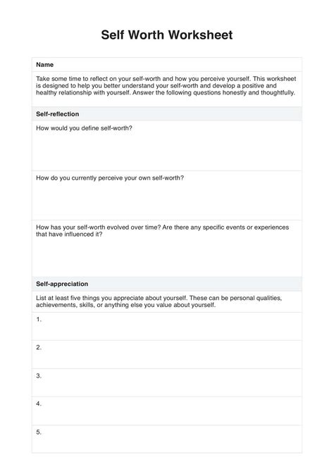 Self Image Vs Self Worth Pdf - Infoupdate.org