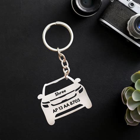 Keychains for Cars, Number Plate Design for Car, Car Keyring | Zestpics