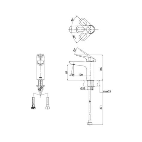 Toto Table Mounted Regular Basin Mixer REI-R TTLR301FR - Chrome on ...