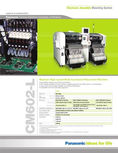 NPM-D3 - Panasonic Factory Automation Company - PDF Catalogs ...