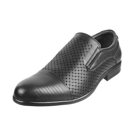 Mochi Mens Leather Black Mocassin (Size (6 UK (40 EU)) : Amazon.in ...