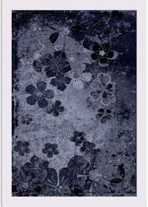 Floral Vintage Background Paper Poster White Frame | Top Acrylic Glass ...