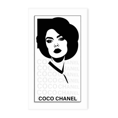 Elegant Chanel Face: Timeless Poster Canvas Wall Painting – Nestroots