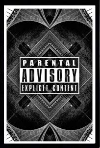 SA PARENTAL ADVISORY EXPLICIT CONTENT POSTER 300 GSM WITH FRAME ...