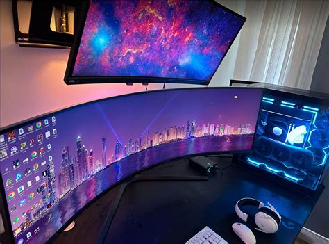 Optimal way to connect TWO of the new samsung 57 inch monitor beasts to ...