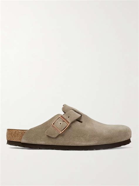 BIRKENSTOCK Boston Suede Clogs for Men | MR PORTER