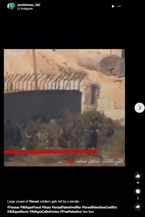 Old Video From Syria Shared As Israeli Soldiers Hit By Missile