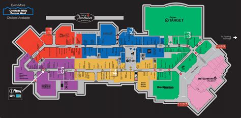 Mall Map of Colorado Mills®, a Simon Mall - Lakewood, CO