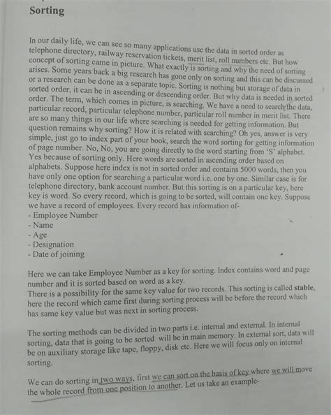 1 DSA Unit-I Sorting and Searching Techniques - Accounting - Studocu