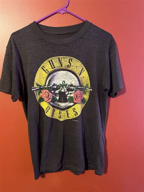 Vintage 1987 Guns N Roses Was Here Tour Shirt Single … - Gem