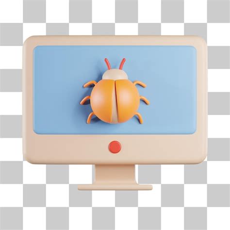 Computer malware 3d icon | Premium PSD