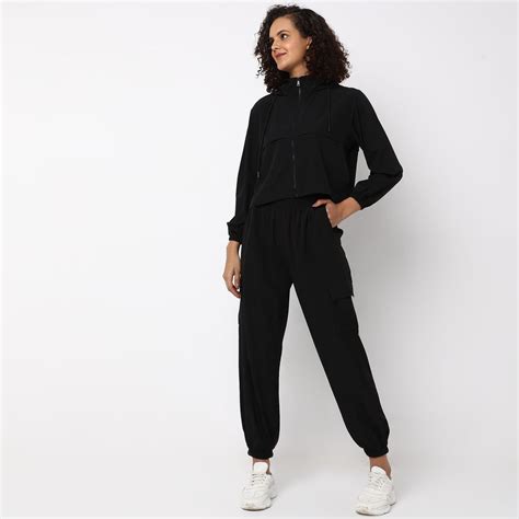 Regular Fit Solid Mid Rise Joggers – Style Union