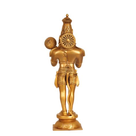Buy Hanuman Statue in Blessing Aashirwaad Mudra | Superfine Brass | 21. ...