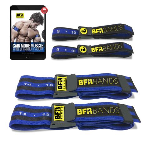 Buy BFR BANDS Blood Flow Restriction Bands for Arms Legs Glutes ...