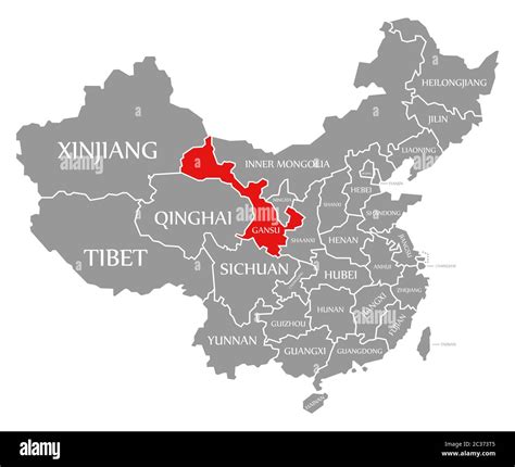 Map Of China Gansu
