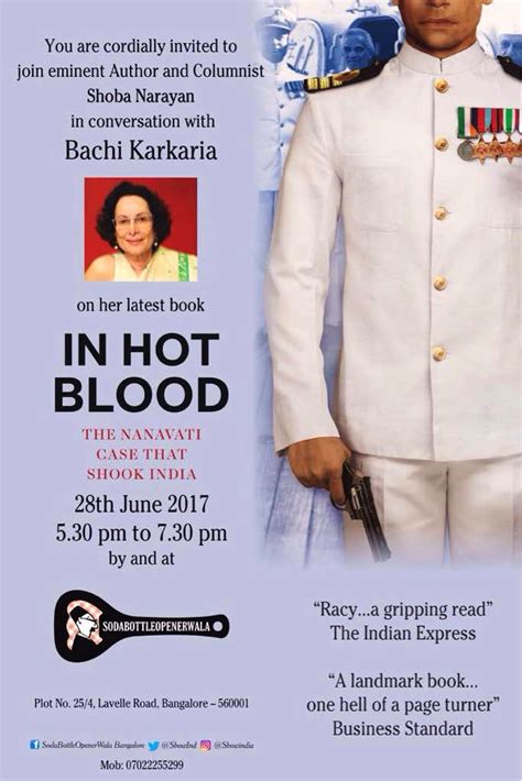 Author Bachi Karkaria's Book Launch and Reading - IN HOT BLOOD | LBB