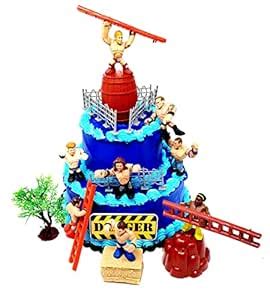 Buy Wrestler Rumblers Wrestling Action Cake Topper With Random Wrestler ...