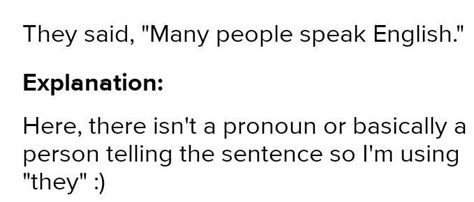 Many people speak english in direct sentences - Brainly.in