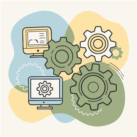 A colorful illustration of a computer with the word quot laptop quot on ...