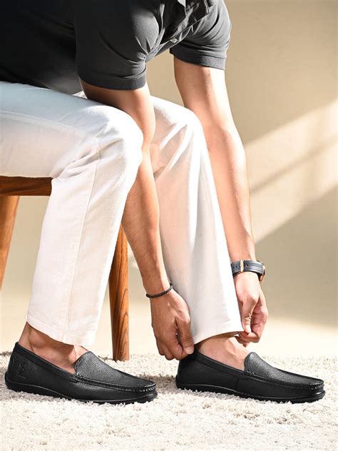 Raven Black Ultra Lightweight Slip-On Formal Loafers