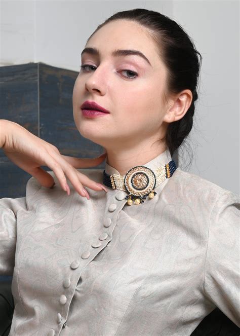 Buy Royal Blue Pearl Choker Set – Odette