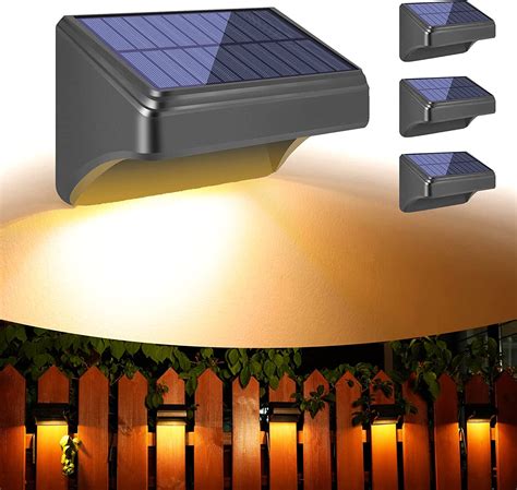Buy MYLLOK Solar Fence Lights Deck Lights Outdoor,Lock RGB Colors and ...
