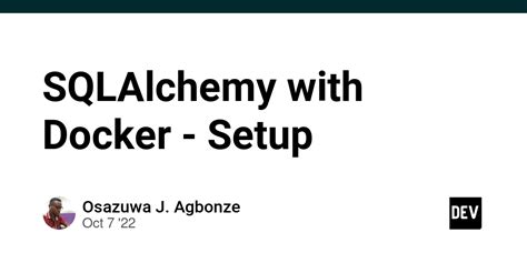 SQLAlchemy Docker Image 的图像结果