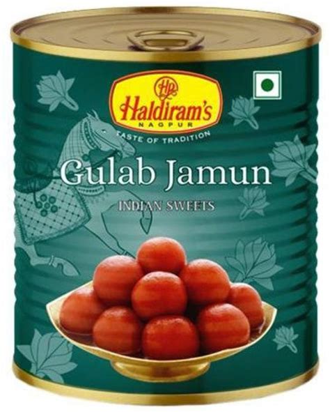 Haldiram's Nagpur Gulab Jamun Tin 1kg (Pack Of 1) Tin Price in India ...